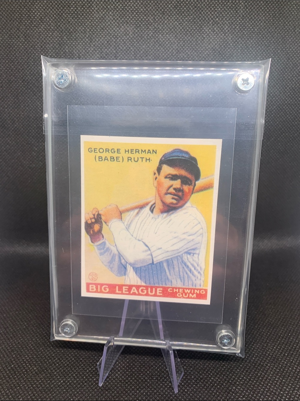 Babe Ruth New York Yankees 1933 Goudey Renata Galasso Commemorative Card in Case